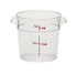 Cambro | Contenant rond de conservation pour aliments Camwear, transparent