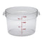 Cambro Camwear Round Food Storage Container, Clear