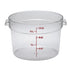 Cambro | Contenant rond de conservation pour aliments Camwear, transparent