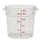 Cambro Camwear Round Food Storage Container, Clear