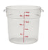 Cambro | Contenant rond de conservation pour aliments Camwear, transparent