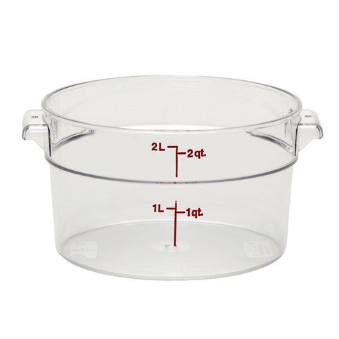 Cambro | Contenant rond de conservation pour aliments Camwear, transparent