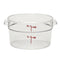 Cambro Camwear Round Food Storage Container, Clear