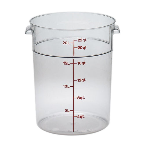 Cambro | Contenant rond de conservation pour aliments Camwear, transparent