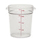 Cambro Camwear Round Food Storage Container, Clear