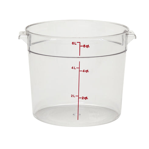 Cambro | Contenant rond de conservation pour aliments Camwear, transparent