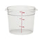 Cambro Camwear Round Food Storage Container, Clear