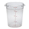 Cambro Camwear Round Food Storage Container, Clear