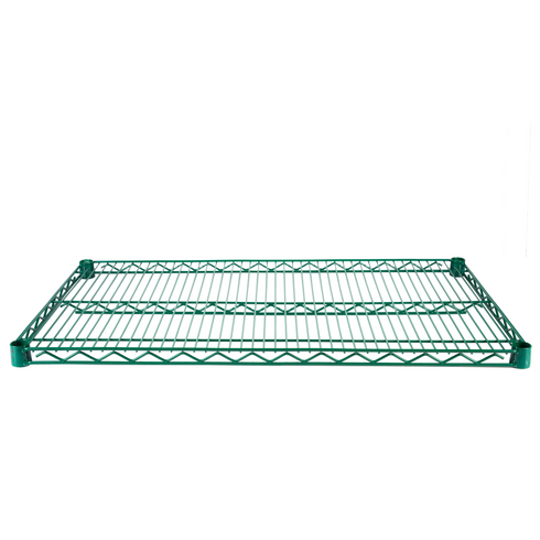 Étagères Torngat | Tablette métallique de 21 po de profondeur, époxy vert