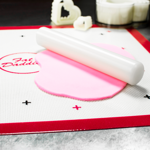 Fat Daddio's Rolling Rod, Naturally Non-Stick Plastic, White, FINAL SALE