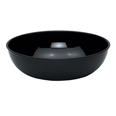 Cambro Camwear Round Ribbed Bowl, Black