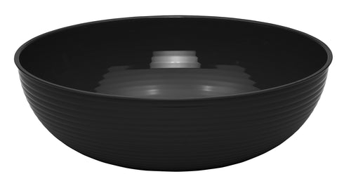 Cambro Camwear Round Ribbed Bowl, Black