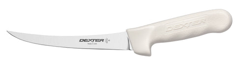 Dexter Sani-Safe Flexible Curved Boning Knife, 6", White
