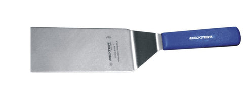 Dexter | Spatule angle carré Sani-Safe Cool Blue, 8" x 3"