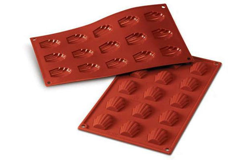 Silikomart Madeleine Molds, Red Silicone