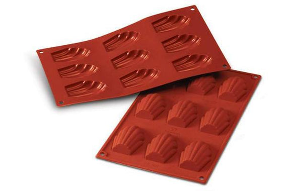 Silikomart Madeleine Molds, Red Silicone