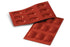 Silikomart Madeleine Molds, Red Silicone