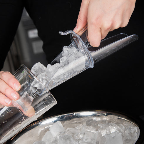 San Jamar | Saf-T-Scoop Pelle à glace pour banquet, 4 à 6 oz, transparente