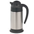 Service Ideas SteelVac Vacuum Insulated Creamer Carafe with Footed Base, Stainless Steel/Black