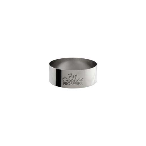 Fat Daddio's ProSeries Cake and Pastry Ring, 0.75" High, Stainless Steel, FINAL SALE
