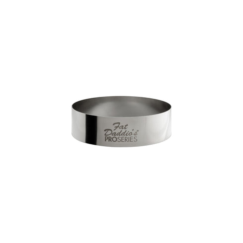 Fat Daddio's ProSeries Cake and Pastry Ring, 0.75" High, Stainless Steel, FINAL SALE