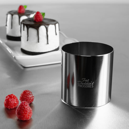 Fat Daddio's | Cercle à gâteau et à pâtisserie ProSeries, hauteur 3", acier inoxydable