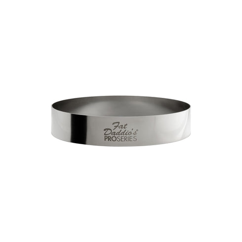 Fat Daddio's ProSeries Cake and Pastry Ring, 0.75" High, Stainless Steel, FINAL SALE