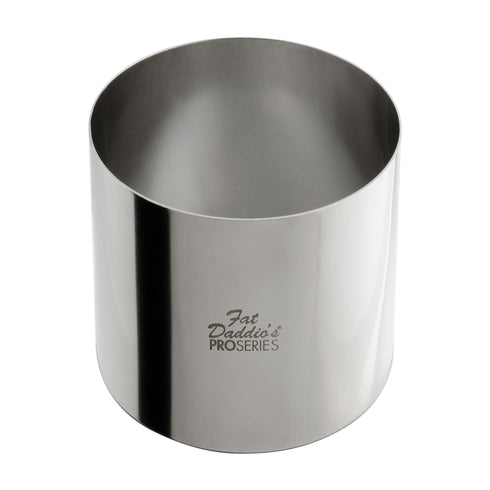 Fat Daddio's | Cercle à gâteau et à pâtisserie ProSeries, hauteur 3", acier inoxydable