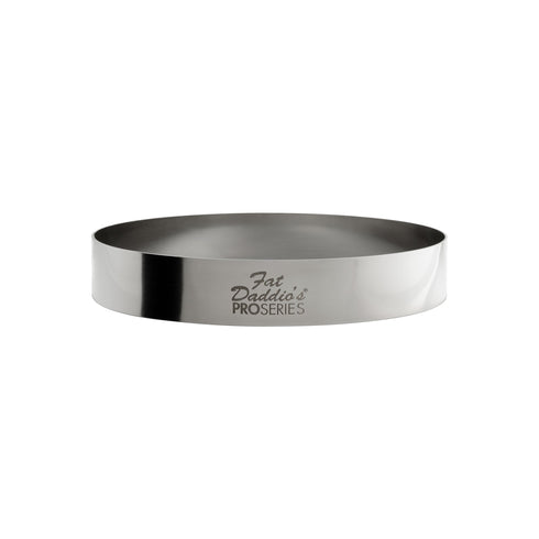 Fat Daddio's ProSeries Cake and Pastry Ring, 0.75" High, Stainless Steel, FINAL SALE
