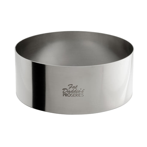 Fat Daddio's ProSeries Cake and Pastry Ring, 2" High, Stainless Steel, FINAL SALE