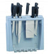 San Jamar Saf-T-Knife Station Knife Storage, Clear/Blue
