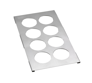 Artisanat de table | Gabarit pour 8 bouteilles compressibles, acier inoxydable