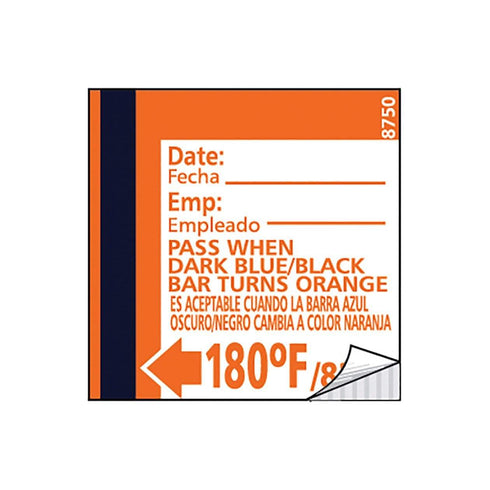 Taylor | Étiquettes de test de température pour lave-vaisselle TempRite (paquet de 24)