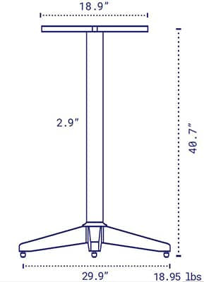 NOROCK | Base de table à hauteur de barre Trail 30