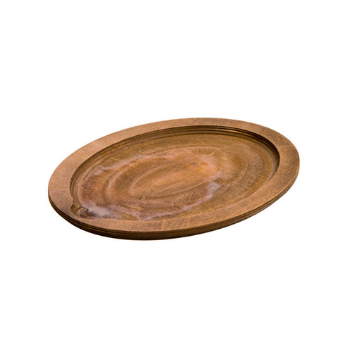 Lodge Jumbo Oval Wood Underliner, Walnut, FINAL SALE