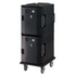 Cambro | Chariot chauffant Camcart H-Series pour bac gastronome à 2 compartiments, Noir, 110 V