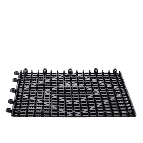 San Jamar Versa-Mat Interlocking Shelf Matting, 12" x 12", Black