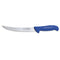 F. Dick ErgoGrip Curved Butcher Knife, Kullenschliff Edge, Blue