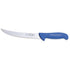 F. Dick ErgoGrip Curved Butcher Knife, Kullenschliff Edge, Blue