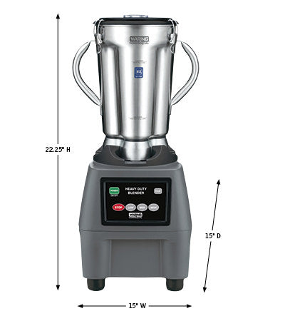 Waring CB15 1 Gallon 3.75 HP Food Blender w/ Keypad