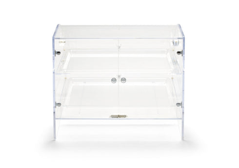 Vollrath Countertop Extra Large Bakery Case, 2 Shelves, Front and Rear Doors, Acrylic, FINAL SALE