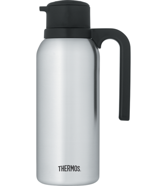Thermos Twist & Pour Vacuum Carafe, Stainless Steel