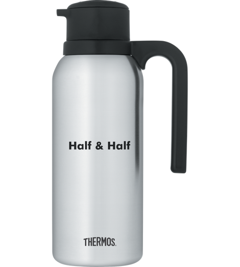 Thermos | Carafe sous vide Twist & Pour, impression de type laitier, 32 oz, acier inoxydable
