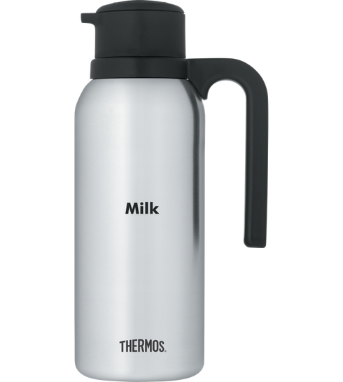 Thermos | Carafe sous vide Twist & Pour, impression de type laitier, 32 oz, acier inoxydable