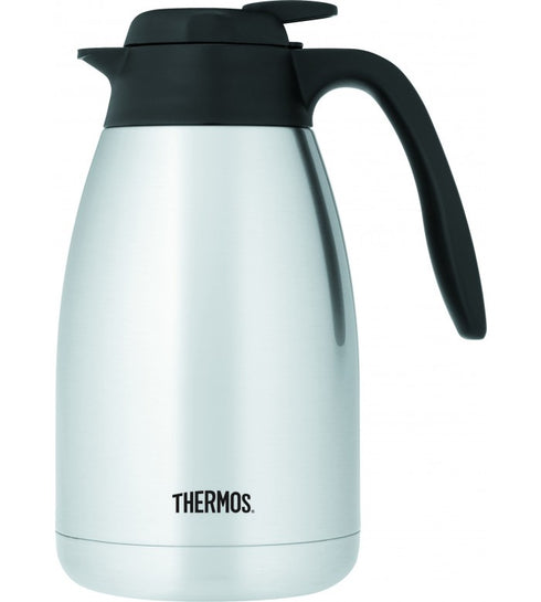 Thermos Push Button Vacuum Carafe, Stainless Steel