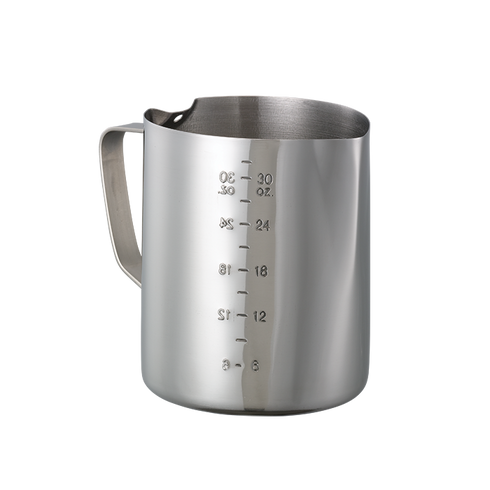 Idées de services | Pichet à mousser classique, acier inoxydable