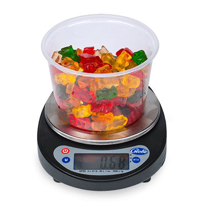 Globe Digital Portion Scale with Ingredient Bowl, 5 lb, FINAL SALE
