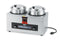 Vollrath 72040 Cayenne Round Heat 'N Serve Countertop Twin Well 4 qt Rethermalizer Package
