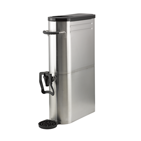 Idées de services | Urne à thé commerciale mince, 3,5 gal, acier inoxydable