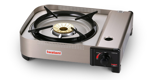 Iwatani 35FW Portable Butane Stove, High Powered with Double Windbreaker